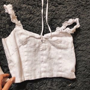 White crop top!!
